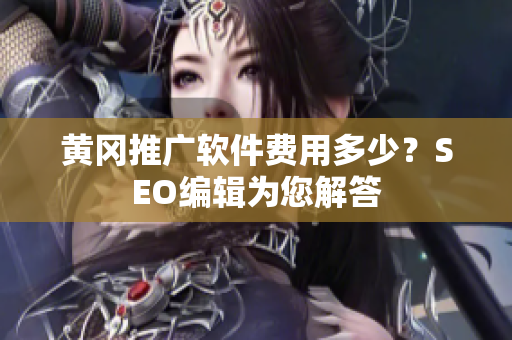 黄冈推广软件费用多少？SEO编辑为您解答