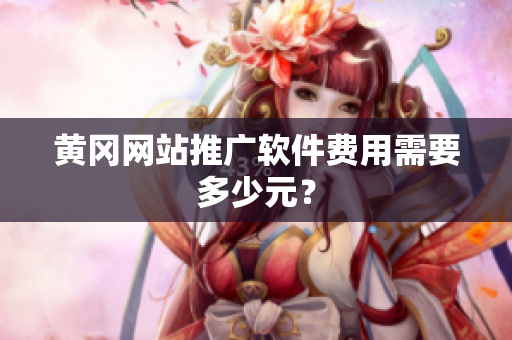黄冈网站推广软件费用需要多少元？