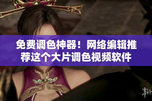 免费调色神器！网络编辑推荐这个大片调色视频软件