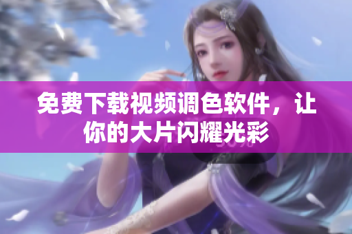 免费下载视频调色软件，让你的大片闪耀光彩