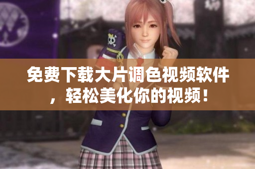 免费下载大片调色视频软件，轻松美化你的视频！
