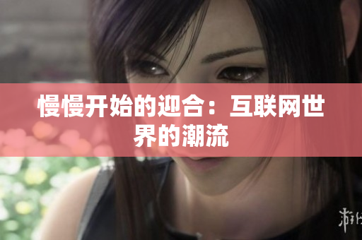 慢慢开始的迎合：互联网世界的潮流