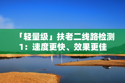 「轻量级」扶老二线路检测1：速度更快、效果更佳