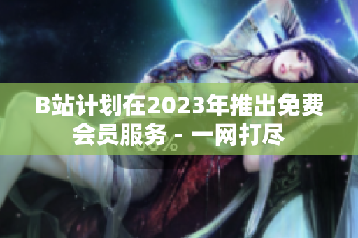 B站计划在2023年推出免费会员服务 - 一网打尽