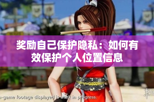 奖励自己保护隐私：如何有效保护个人位置信息