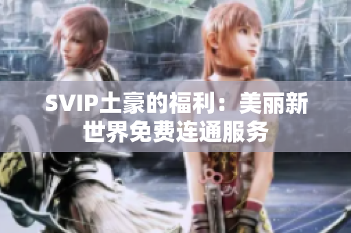 SVIP土豪的福利：美丽新世界免费连通服务