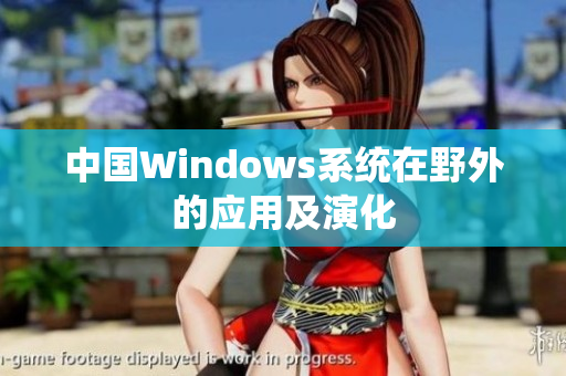 中国Windows系统在野外的应用及演化