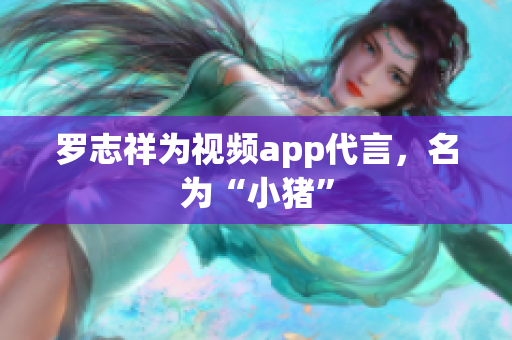 罗志祥为视频app代言，名为“小猪”