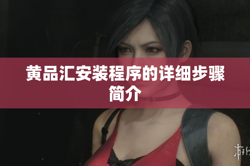 黄品汇安装程序的详细步骤简介