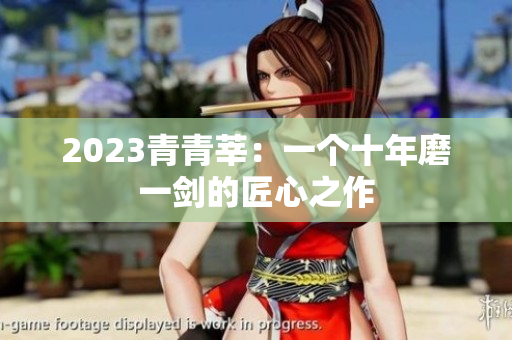 2023青青莘：一个十年磨一剑的匠心之作