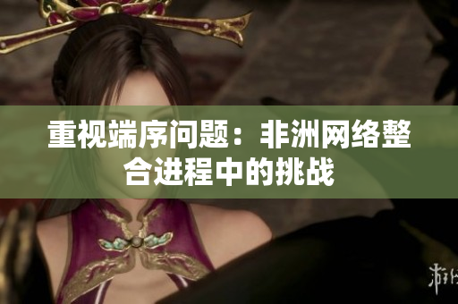 重视端序问题：非洲网络整合进程中的挑战