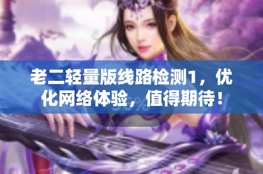 老二轻量版线路检测1，优化网络体验，值得期待！