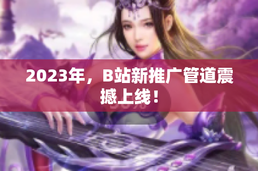 2023年，B站新推广管道震撼上线！
