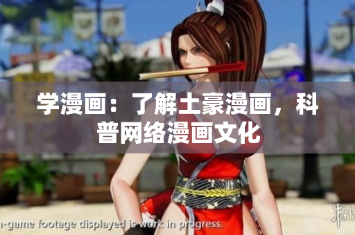 学漫画：了解土豪漫画，科普网络漫画文化