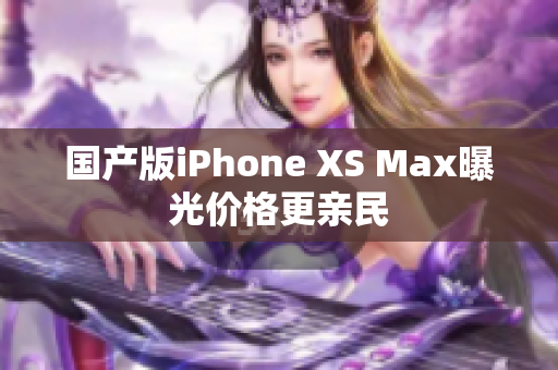 国产版iPhone XS Max曝光价格更亲民
