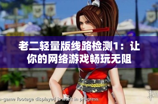 老二轻量版线路检测1：让你的网络游戏畅玩无阻