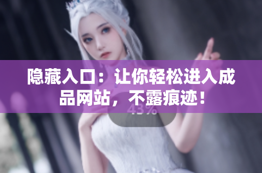 隐藏入口：让你轻松进入成品网站，不露痕迹！