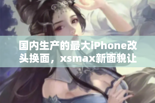国内生产的最大iPhone改头换面，xsmax新面貌让人惊艳