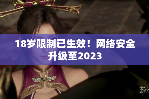 18岁限制已生效！网络安全升级至2023