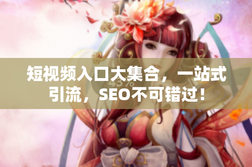 短视频入口大集合，一站式引流，SEO不可错过！