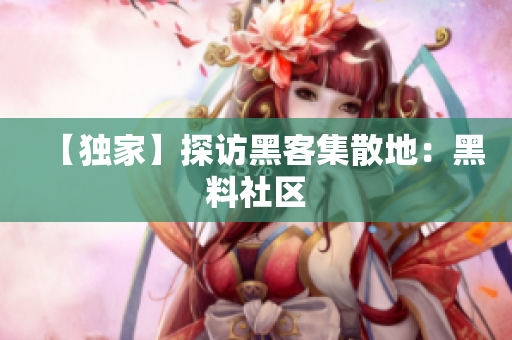 【独家】探访黑客集散地：黑料社区