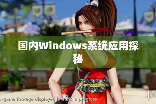 国内Windows系统应用探秘