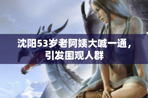 沈阳53岁老阿姨大喊一通，引发围观人群