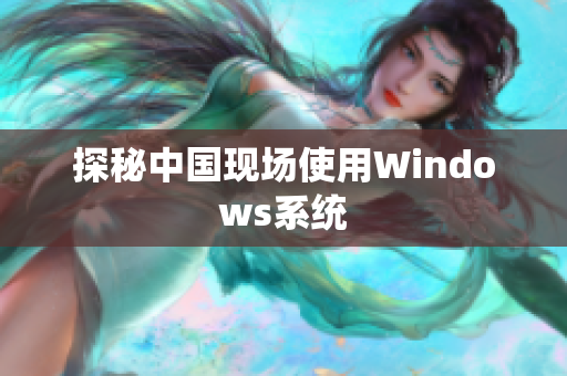 探秘中国现场使用Windows系统