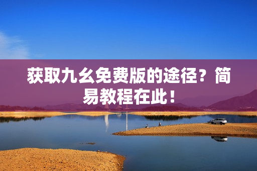 获取九幺免费版的途径？简易教程在此！