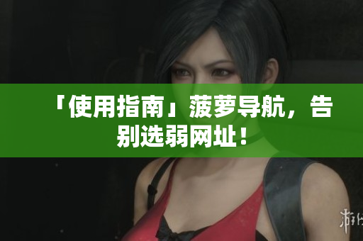 「使用指南」菠萝导航，告别选弱网址！