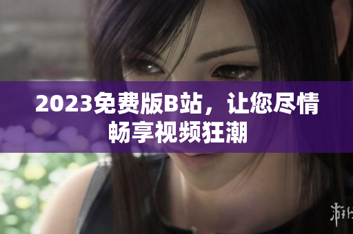 2023免费版B站，让您尽情畅享视频狂潮