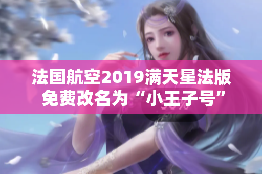 法国航空2019满天星法版 免费改名为“小王子号”