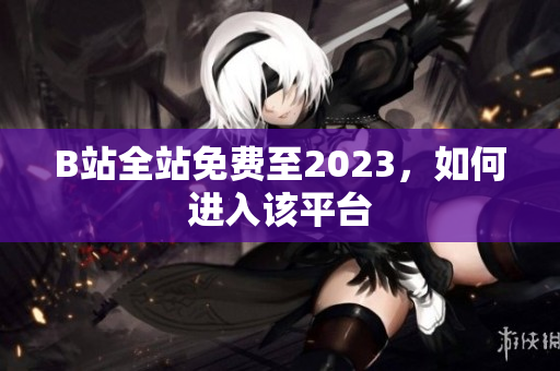 B站全站免费至2023，如何进入该平台