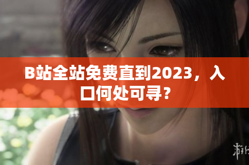 B站全站免费直到2023，入口何处可寻？