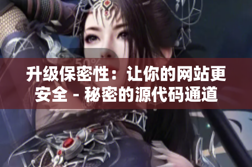升级保密性：让你的网站更安全 - 秘密的源代码通道