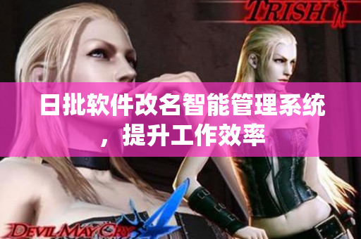 日批软件改名智能管理系统，提升工作效率
