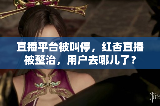 直播平台被叫停，红杏直播被整治，用户去哪儿了？