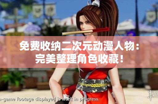 免费收纳二次元动漫人物：完美整理角色收藏！