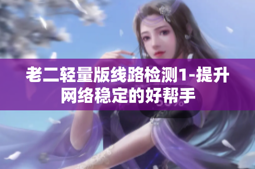 老二轻量版线路检测1-提升网络稳定的好帮手