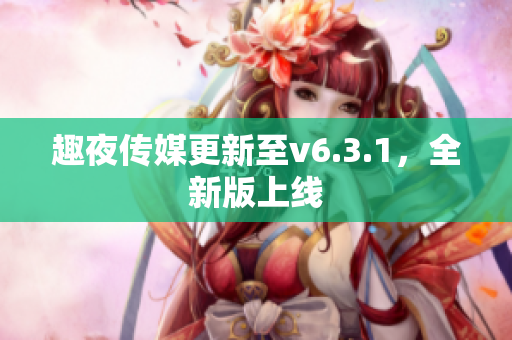 趣夜传媒更新至v6.3.1，全新版上线