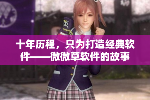 十年历程，只为打造经典软件——微微草软件的故事