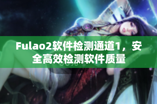 Fulao2软件检测通道1，安全高效检测软件质量