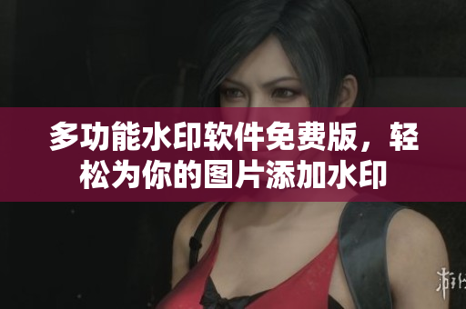 多功能水印软件免费版，轻松为你的图片添加水印