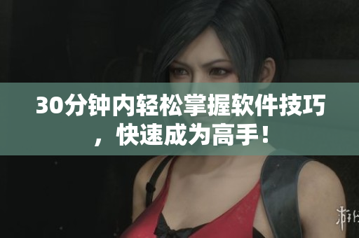 30分钟内轻松掌握软件技巧，快速成为高手！