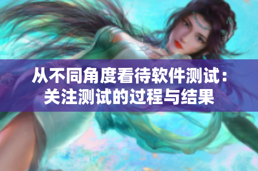 从不同角度看待软件测试：关注测试的过程与结果