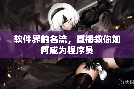 软件界的名流，直播教你如何成为程序员