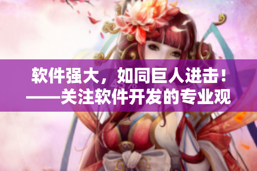 软件强大，如同巨人进击！——关注软件开发的专业观点