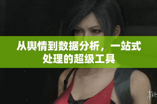 从舆情到数据分析，一站式处理的超级工具
