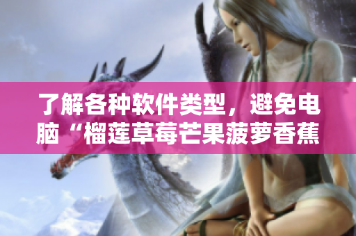 了解各种软件类型，避免电脑“榴莲草莓芒果菠萝香蕉”瘫痪。