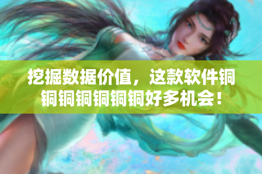 挖掘数据价值，这款软件铜铜铜铜铜铜铜好多机会！